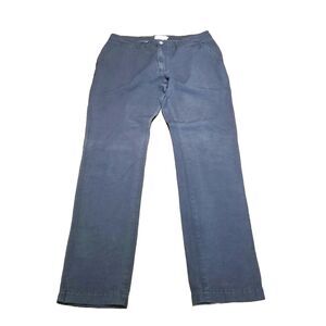 Taylor Stitch Chino Pants Men's Size 34 Blue Organic Cotton Linen Blend (34x33)
